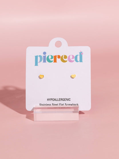 Heart of Gold Studs