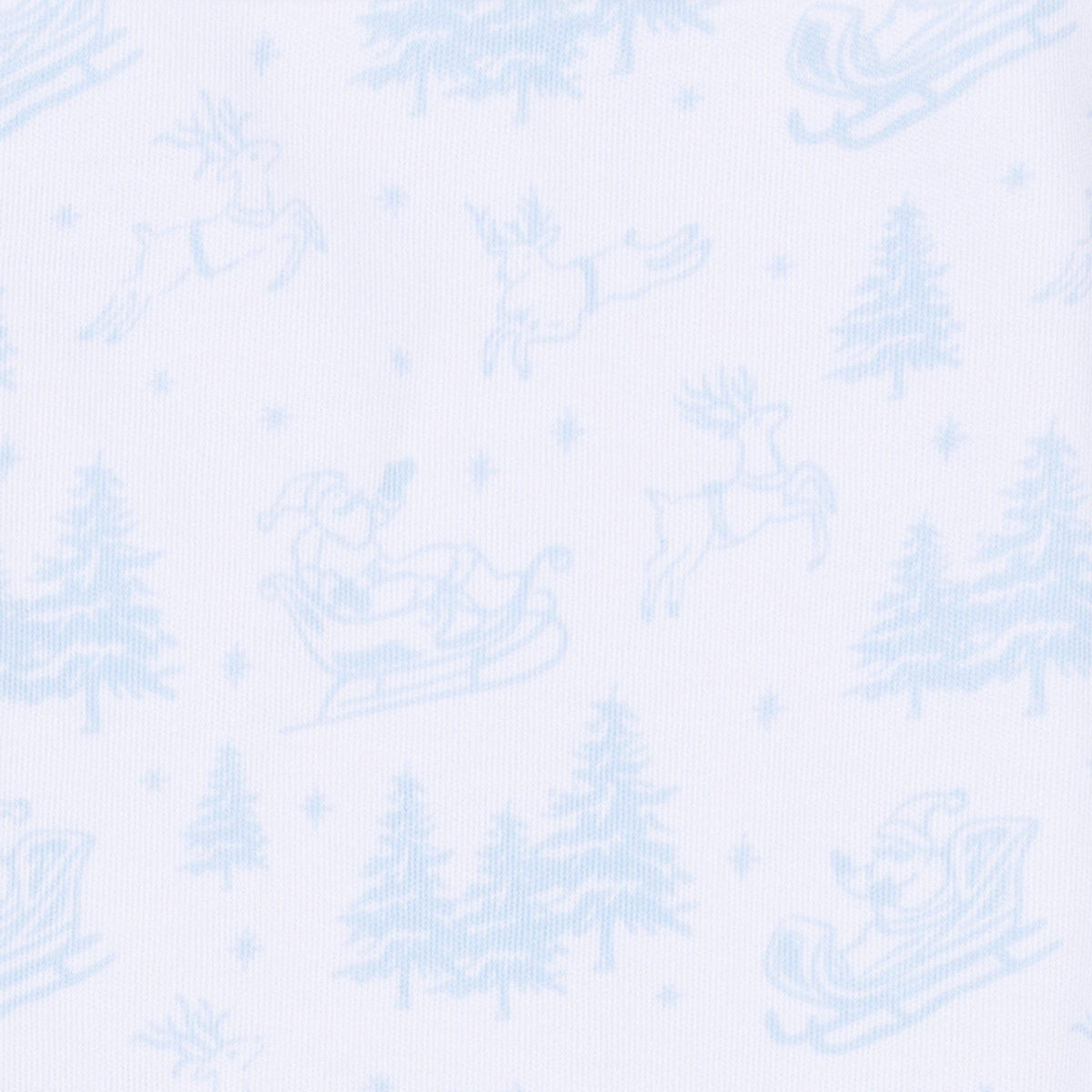 Holiday Toile Pajamas - Light Blue