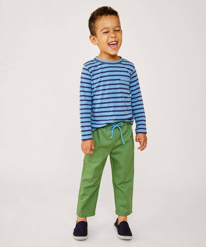Organic Edward Tee - Ocean Stripe