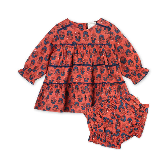 Isadora Organic Baby Dress & Bloomer