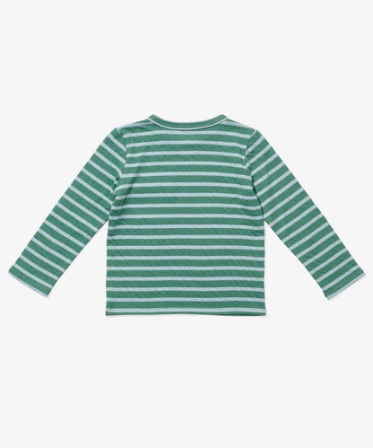 Organic Edward Tee - Forest Stripe