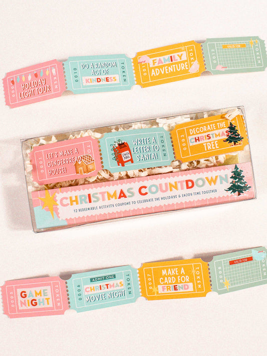 Christmas Countdown Activity Coupon Box