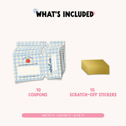 Scratch-Off Reward Coupons for Kids