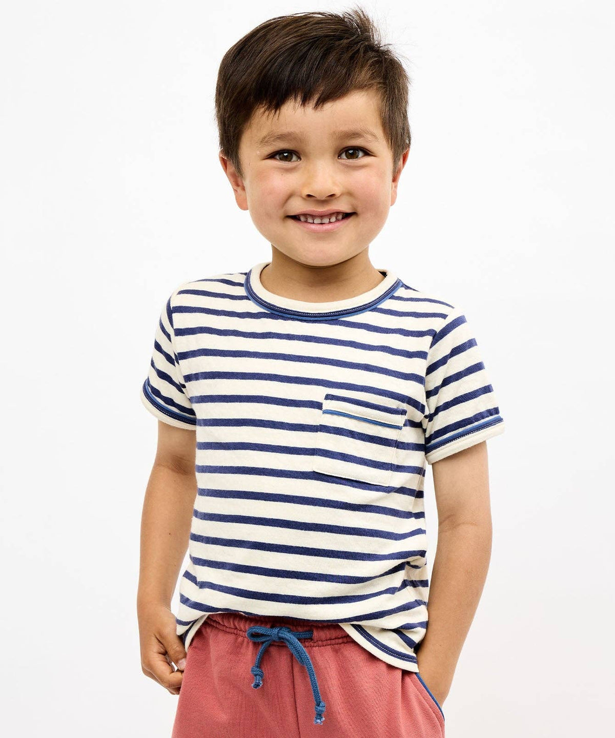 Organic Willie Tee - Navy Stripe