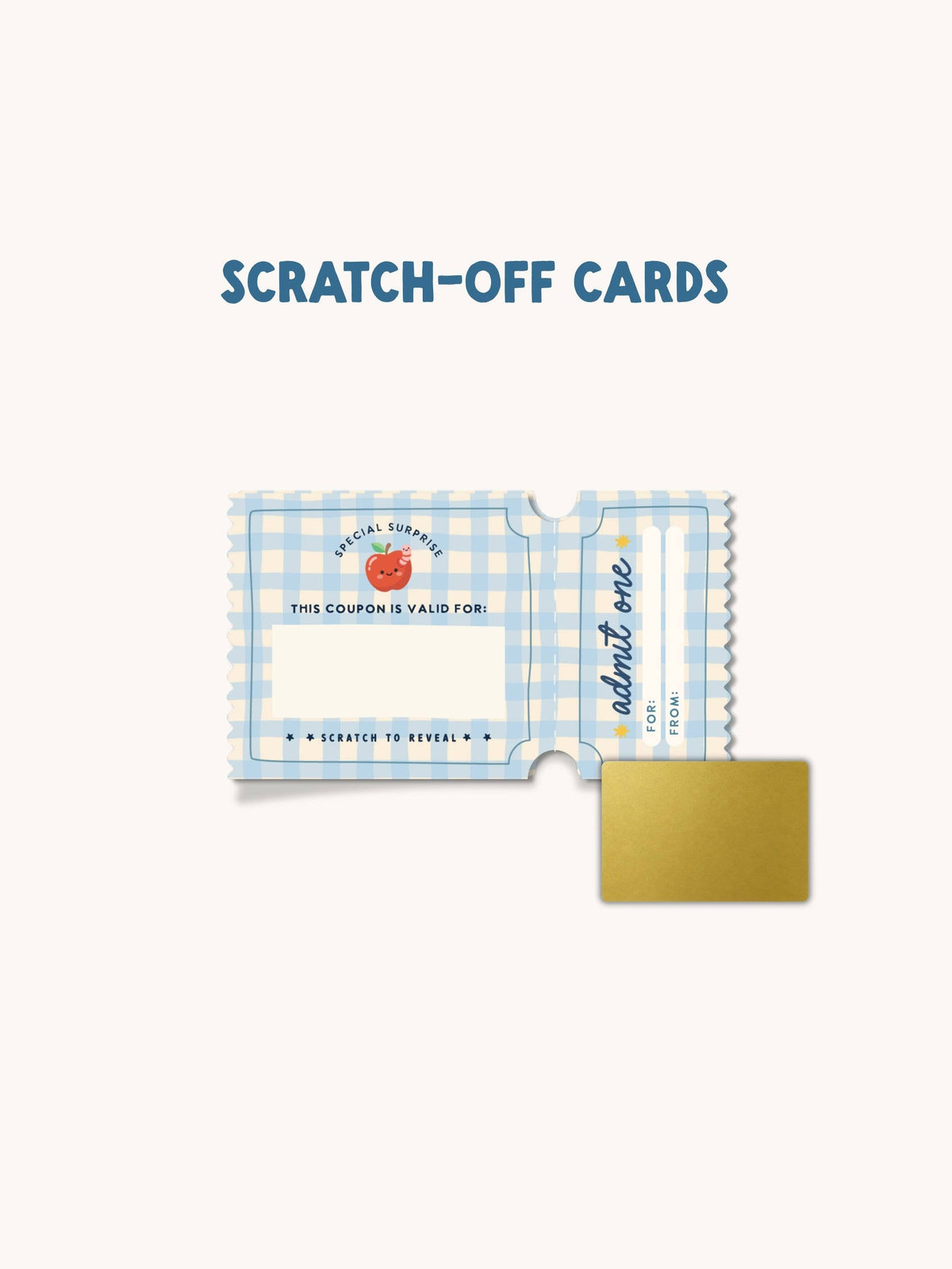 Scratch-Off Reward Coupons for Kids
