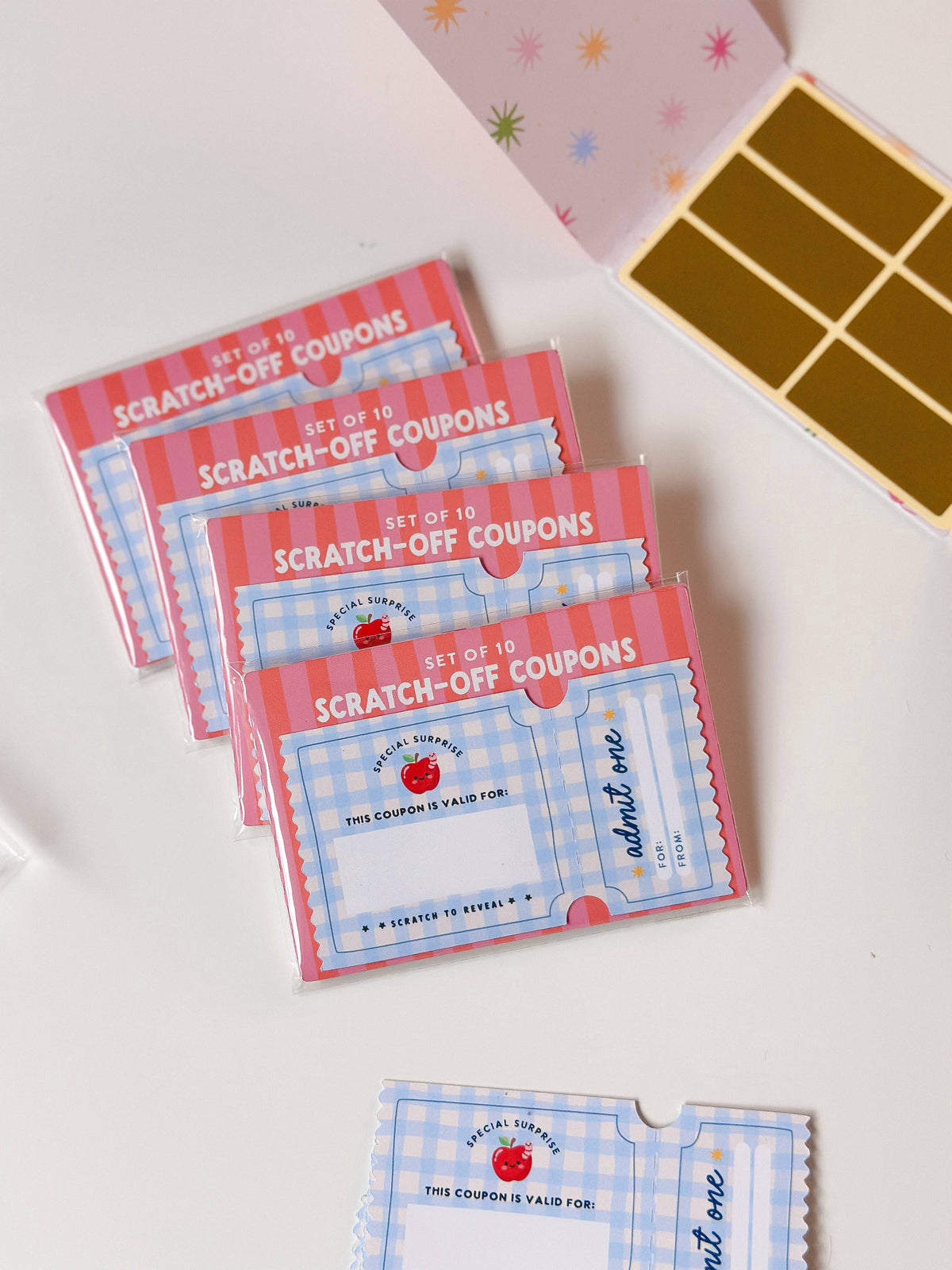 Scratch-Off Reward Coupons for Kids