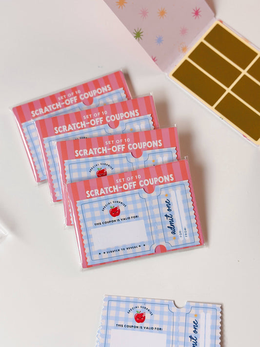 Scratch-Off Reward Coupons for Kids