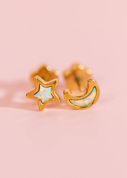 Opal Moonbeam Studs