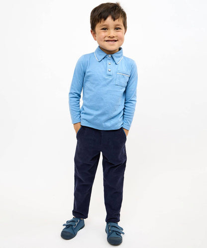 Organic Parker Polo - Blue