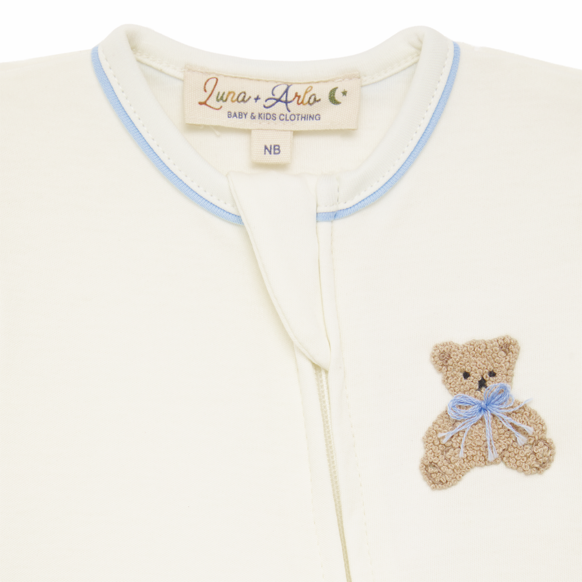 Bear Hugs Footie - Sky