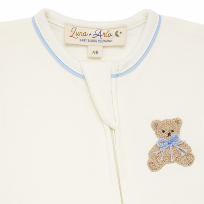 Bear Hugs Footie - Sky