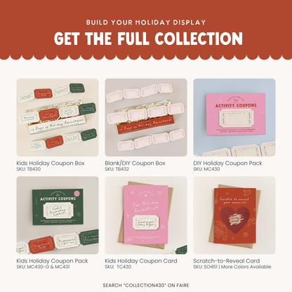 Holiday Activity Coupon Gift Box