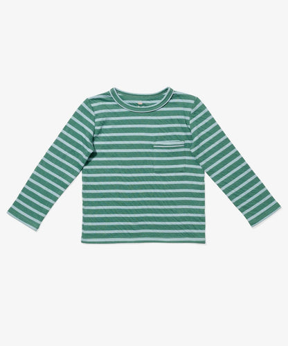 Organic Edward Tee - Forest Stripe