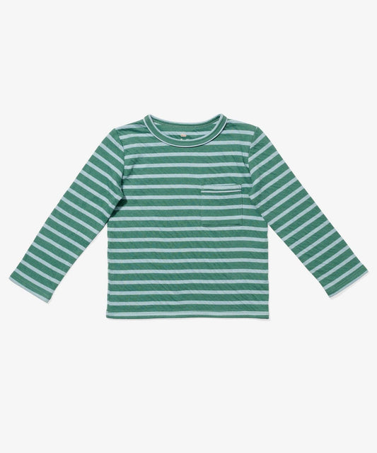 Organic Edward Tee - Forest Stripe