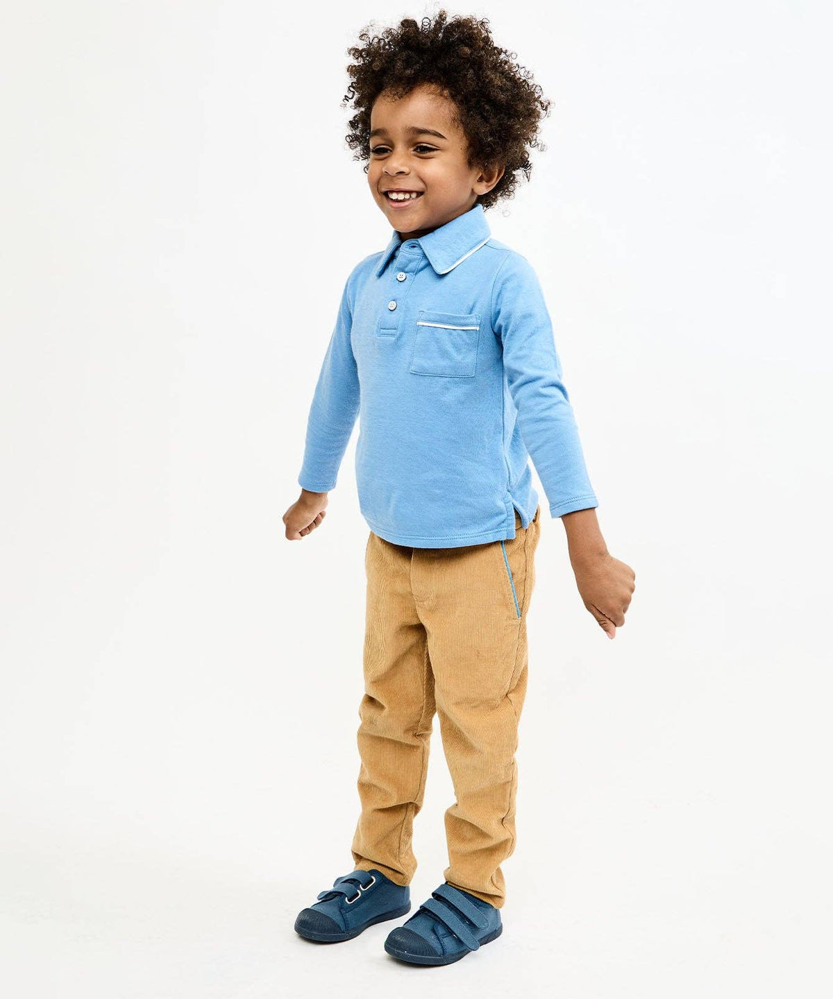 Organic Parker Polo - Blue