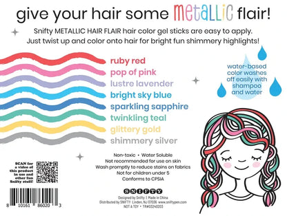 Metallic Hair Flair Gel Sticks
