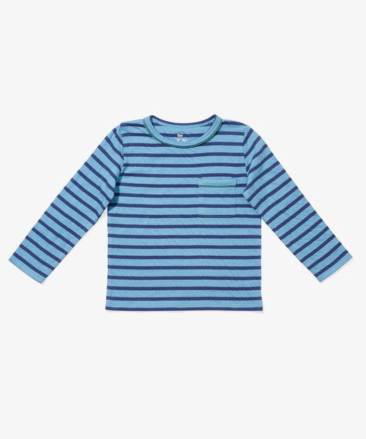 Organic Edward Tee - Ocean Stripe