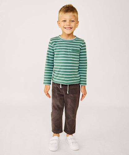 Organic Edward Tee - Forest Stripe