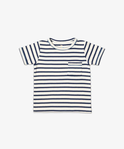 Organic Willie Tee - Navy Stripe