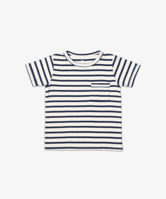 Organic Willie Tee - Navy Stripe