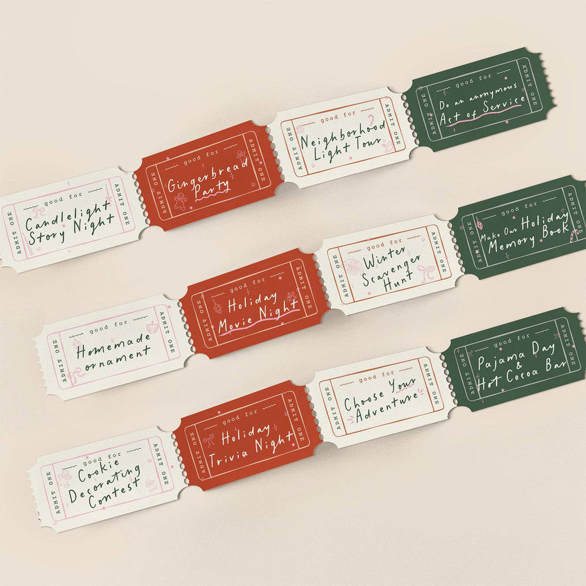 Holiday Activity Coupon Gift Box
