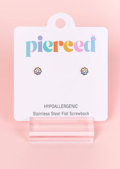 Rainbow Bloom Studs