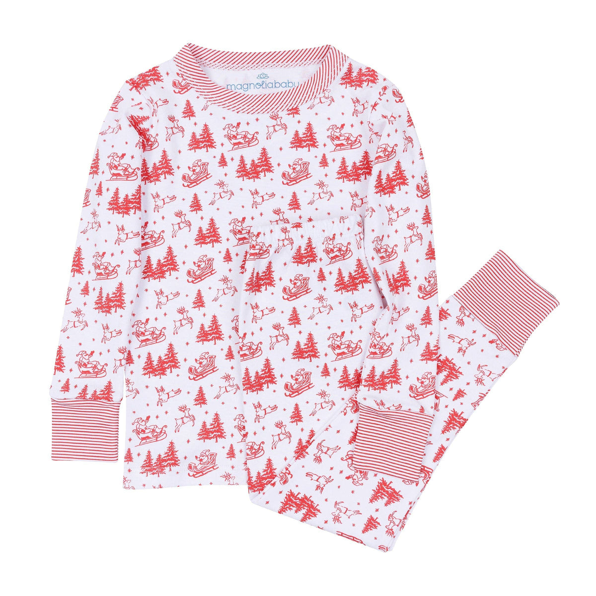 Holiday Toile Pajamas - Red