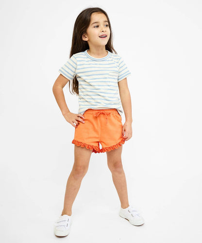 Organic Willie Tee - Dusty Blue Stripe