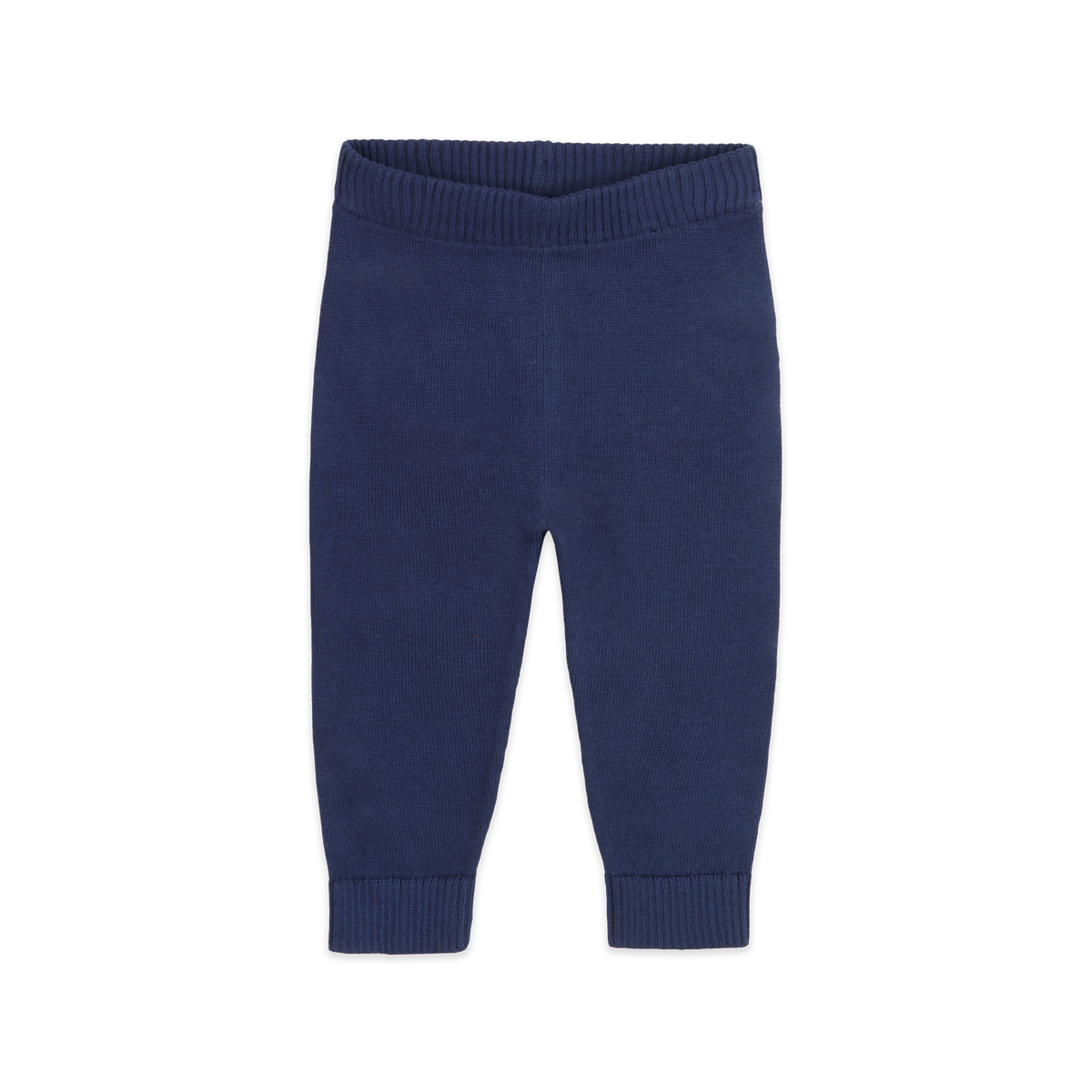 Navy Organic Knit Baby Pants