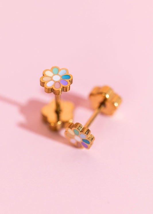 Rainbow Bloom Studs