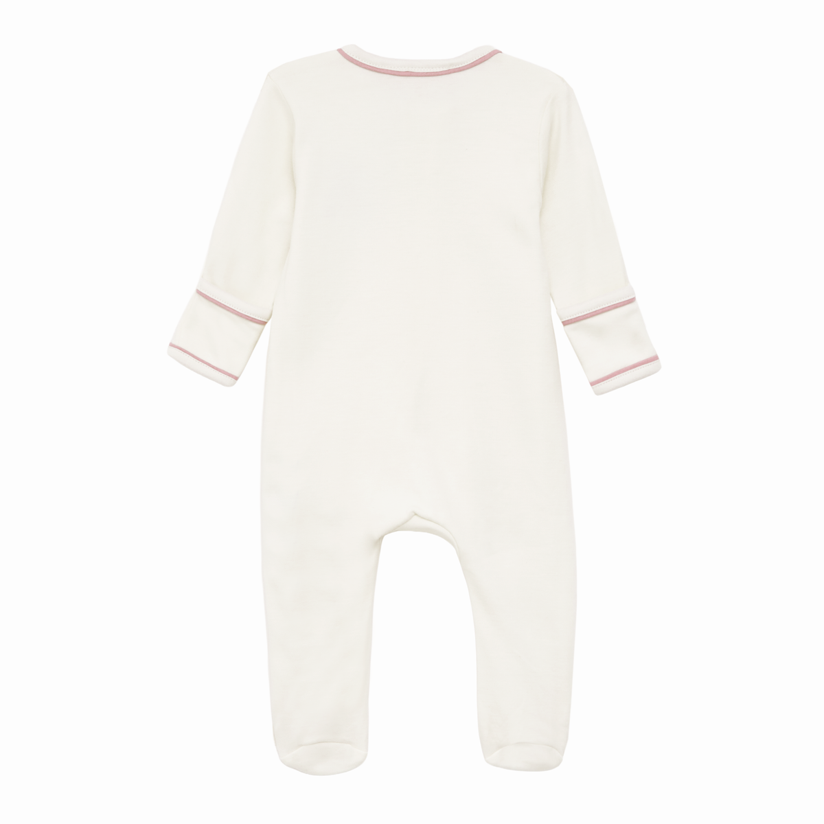 Bear Hugs Footie - Dusty Rose
