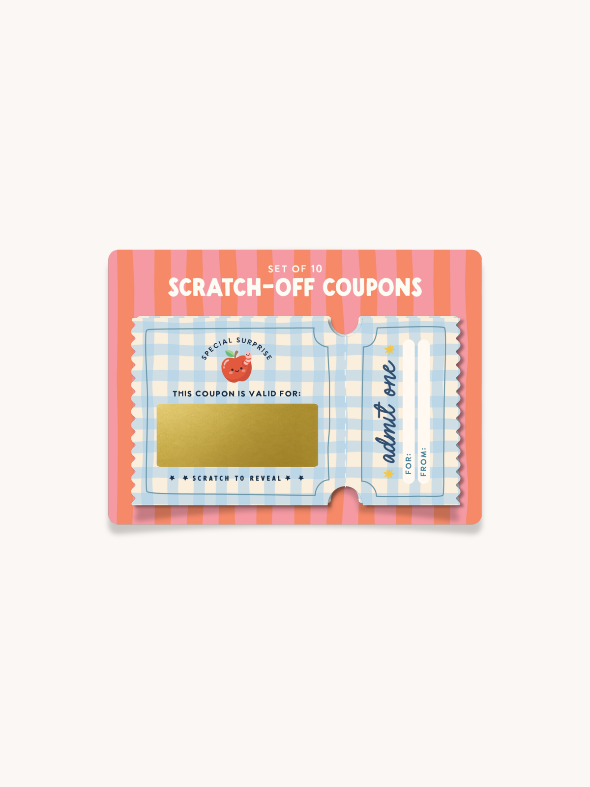 Scratch-Off Reward Coupons for Kids
