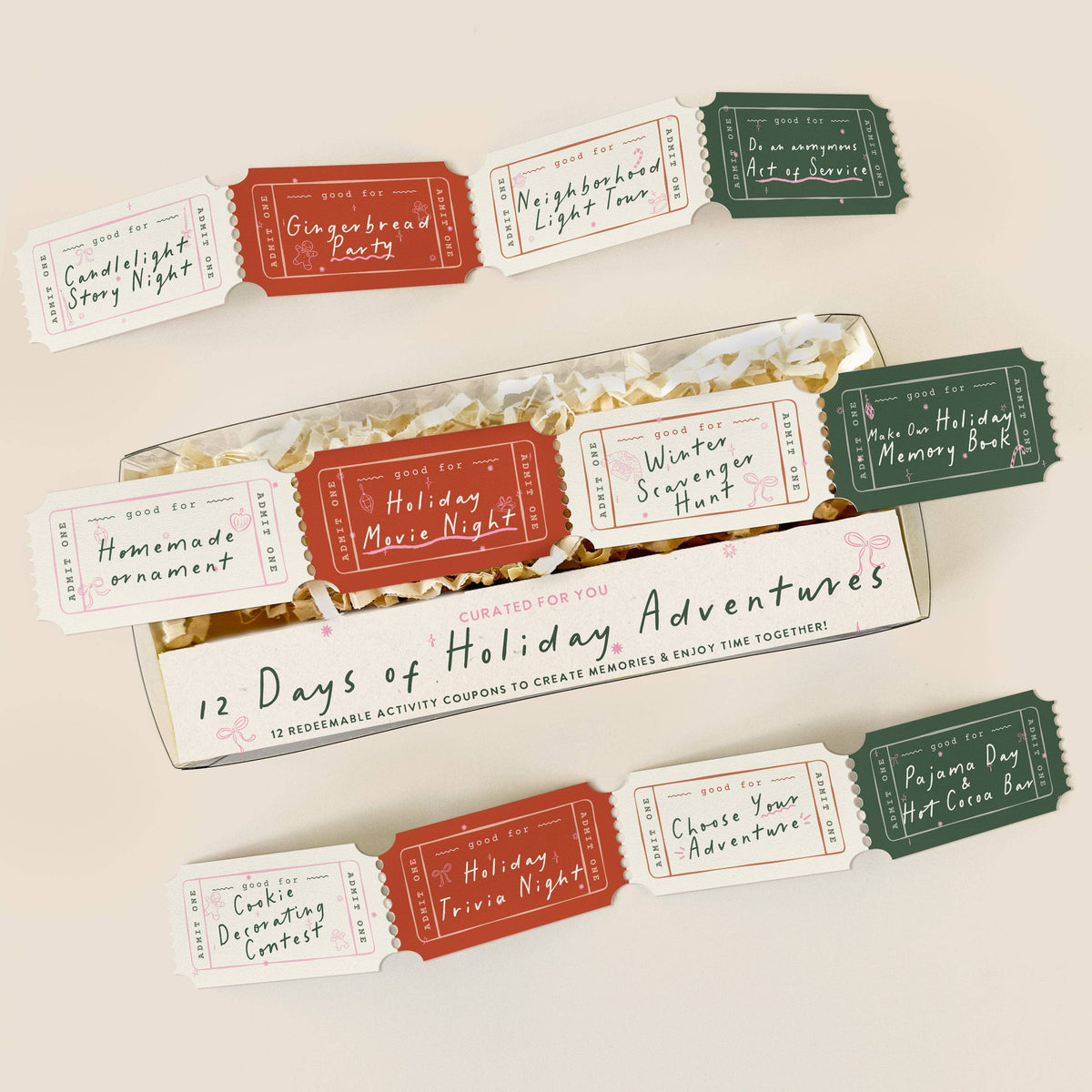 Holiday Activity Coupon Gift Box