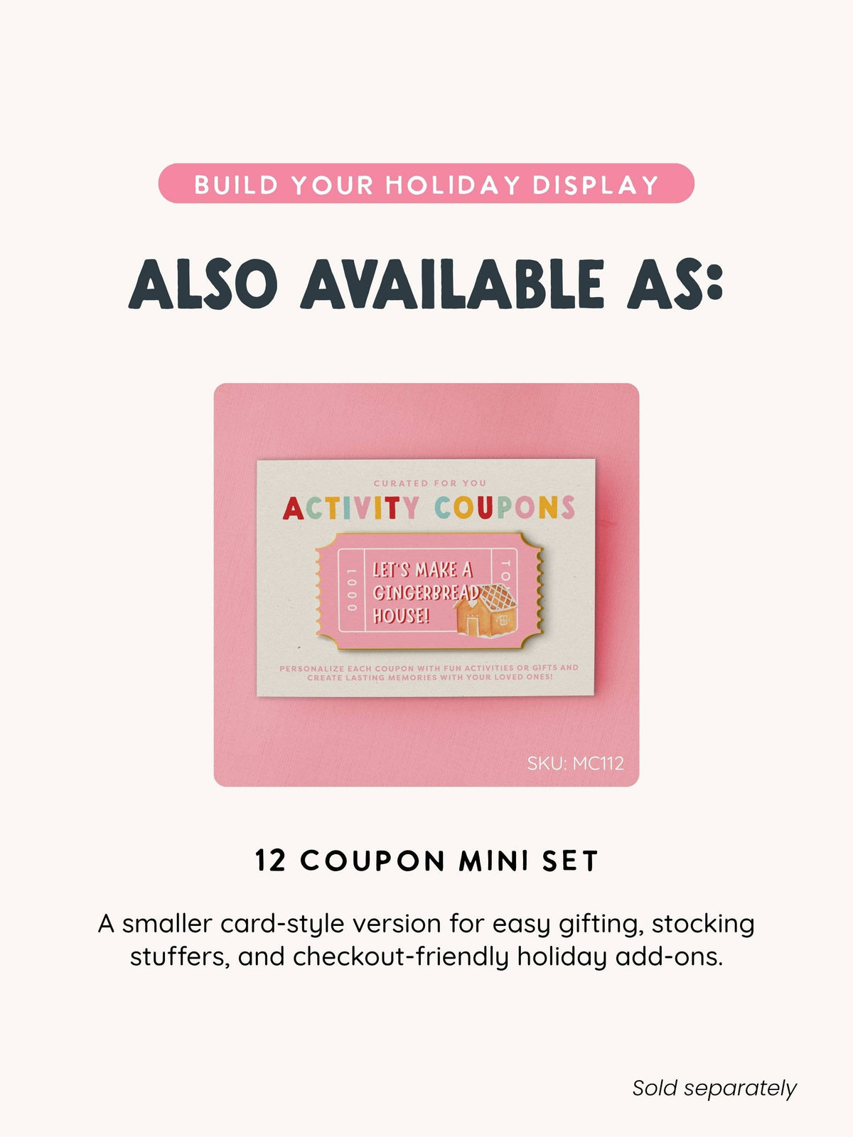 Christmas Countdown Activity Coupon Box