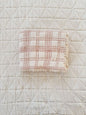French Plaid Blanket - Petal