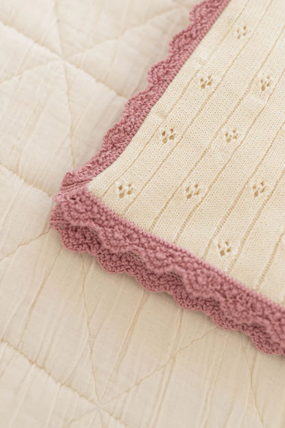 Knit Pointelle Blanket - Milk & Ballet