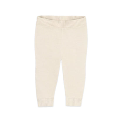 Ecru Organic Knit Baby Pants