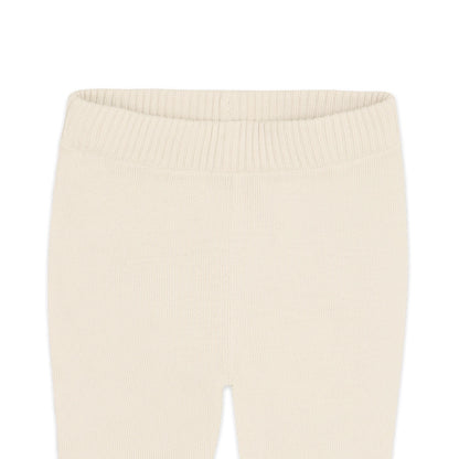 Ecru Organic Knit Baby Pants